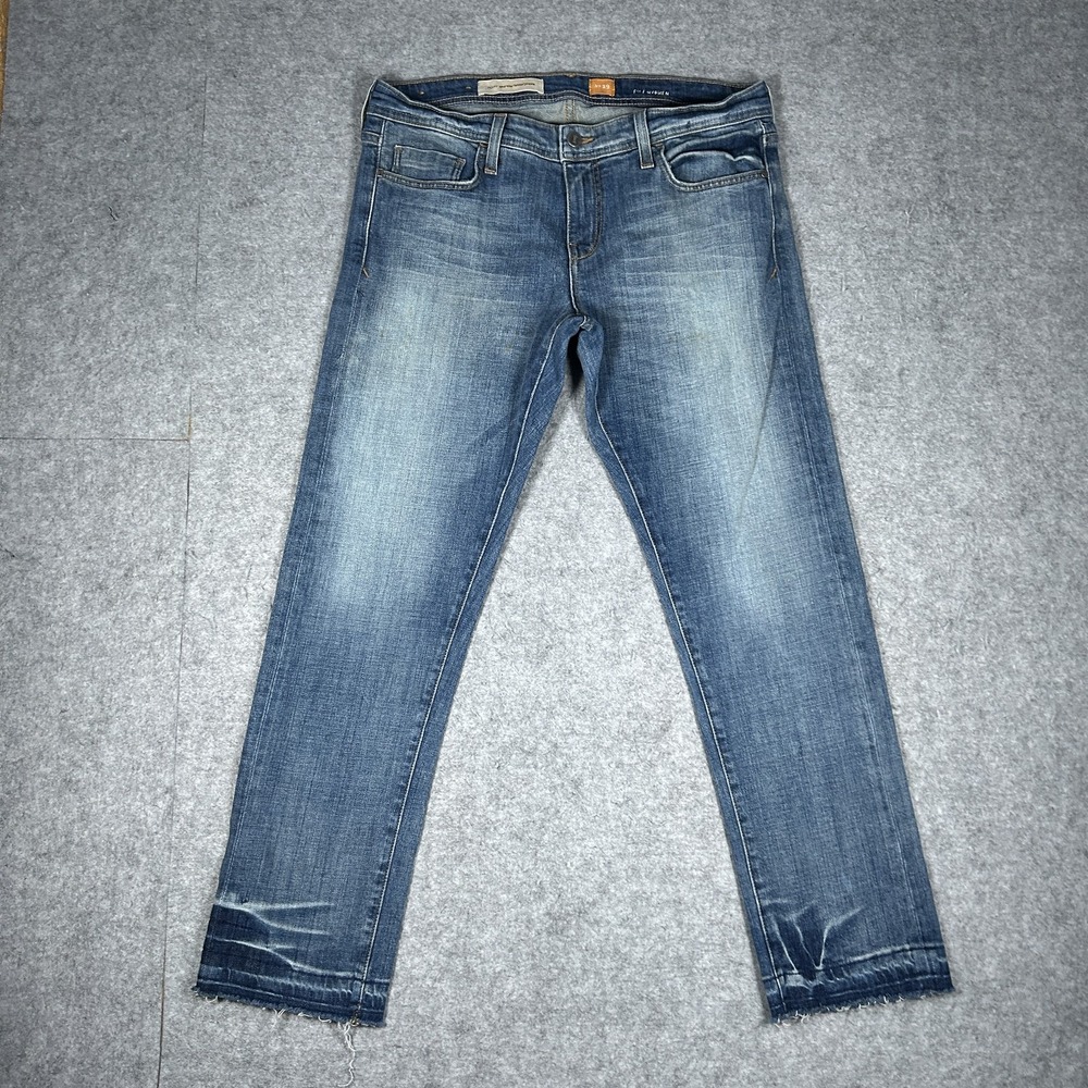 Pilcro and the Letterpress Hyphen Denim Jeans Womens 29(32x28) Medium Blue Wash